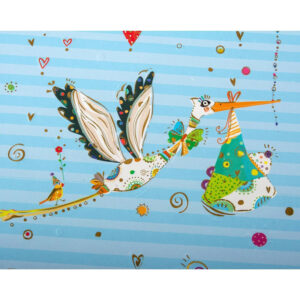 Golduch Adebar 60/25x25 kék babyalbum
